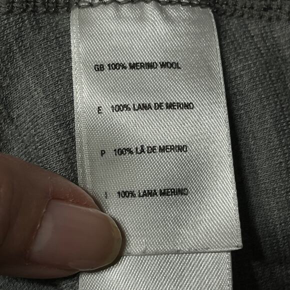 The North Face Jacket Men's Gray Merino Wool Full Zip Sports Athletic Knit M - Picture 6 of 7